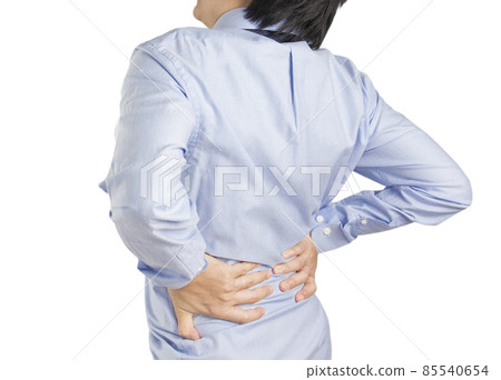 office worker feel spine muscle pain 85540654