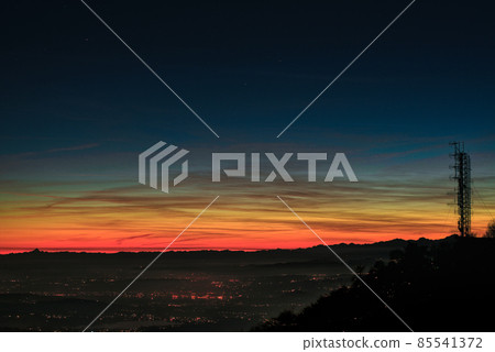 Sundown over the mountains 85541372