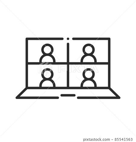 online meeting related line icon online meeting related line icon 85541563