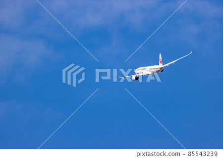 JAL A350,一架從大阪機場起飛後繼續上升的客機 JAL A350,一架從大阪機場起飛後繼續上升的客機 85543239