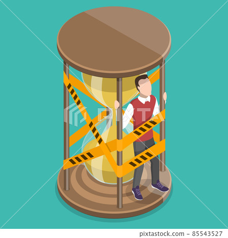 3D Isometric Flat Vector Conceptual Illustration of Deadline. 3D Isometric Flat Vector Conceptual Illustration of Deadline. 85543527