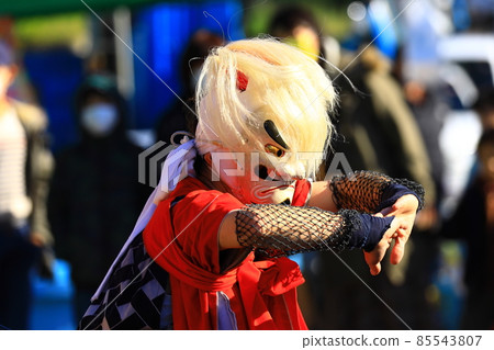 Kitakami City, Iwate Prefecture, folk entertainment, Devil's Sword Dance 85543807