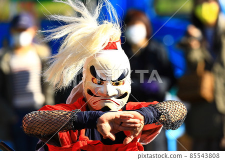 Kitakami City, Iwate Prefecture, folk entertainment, Devil's Sword Dance Kitakami City, Iwate Prefecture, folk entertainment, Devil's Sword Dance 85543808