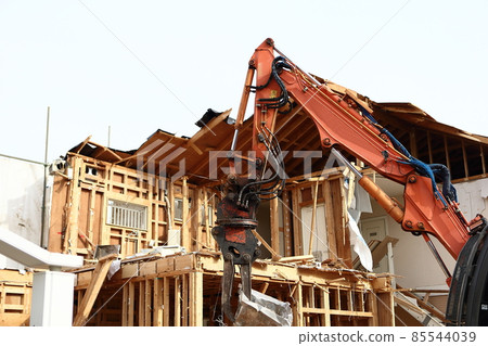 拆遷工地拆遷空地房地產房屋改建拆遷工地重型機械施工削片 拆遷工地拆遷空地房地產房屋改建拆遷工地重型機械施工削片 85544039