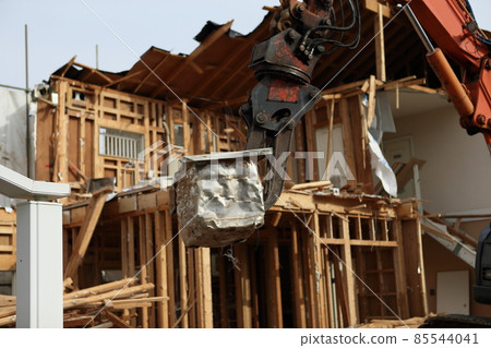 拆遷工地拆遷空地房地產房屋改建拆遷工地重型機械施工削片 拆遷工地拆遷空地房地產房屋改建拆遷工地重型機械施工削片 85544041