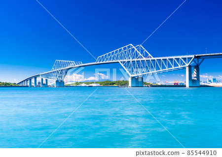 東京門大橋和富士山（從若洲海濱公園出發） 85544910