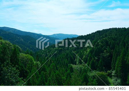 Mountains of the Chugoku Mountains seen from the pass 1 Tsuyama City, Okayama Prefecture Mountains of the Chugoku Mountains seen from the pass 1 Tsuyama City, Okayama Prefecture 85545401