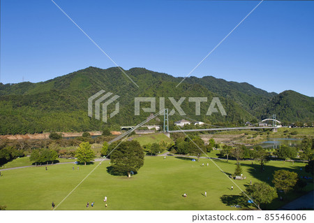 [Aiko District, Kanagawa Prefecture] Keyaki Hiroba in Miyagase Lakeside Park 85546006