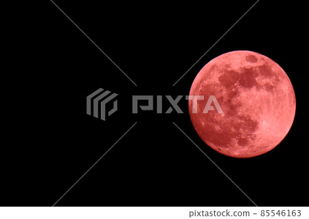 滿月左太空紅月 滿月左太空紅月 85546163