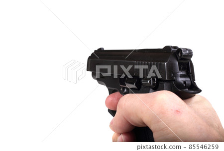 Hand holding pistol Hand holding pistol 85546259