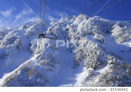 雪山 立山索道 立山黑部阿爾卑斯山脈路線 雪山 立山索道 立山黑部阿爾卑斯山脈路線 85546942