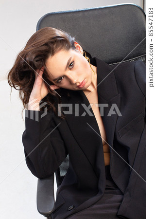 Young white european woman in office Young white european woman in office 85547183
