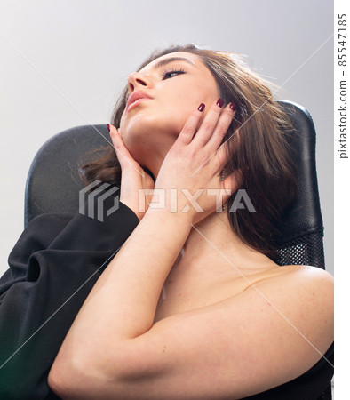 Young white european woman in office Young white european woman in office 85547185