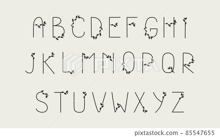 A set of letters isolated on white. Typographic alphabet for your designs logo, font, postcard, wedding invitation. Vector alphabet A set of letters isolated on white. Typographic alphabet for your designs logo, font, postcard, wedding invitation. Vector alphabet 85547655