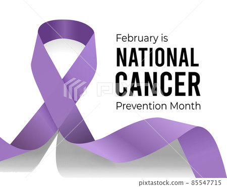National Cancer Prevention Month. Vector illustration on white National Cancer Prevention Month. Vector illustration on white 85547715