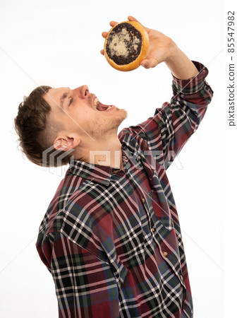 Young white man on white Young white man on white 85547982