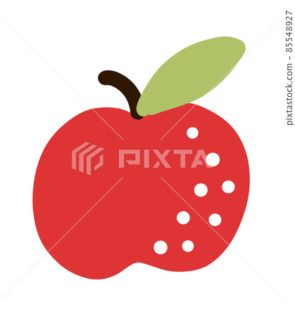 Apple fruit. Fresh doodle vector food icon 85548927