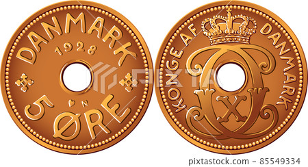 Danish 5 ore coin 85549334