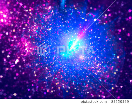 Abstract festive blurred background with stars and light effects 85550329