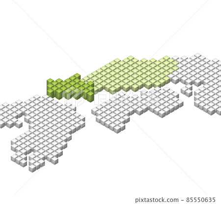 Cube Dot 3D 日本地圖 Chugoku Region Yamaguchi 85550635