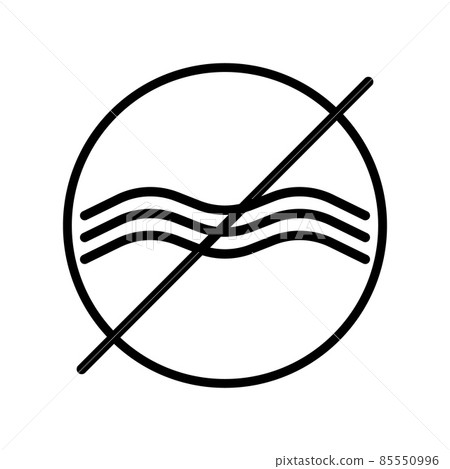 Microwave oven safe isolated on white background. Icon for cookware in ink style. Microwave oven safe isolated on white background. Icon for cookware in ink style. 85550996