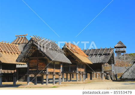 [Saga Prefecture] Yoshinogari Historical Park (Kura and City) under clear skies 85553479