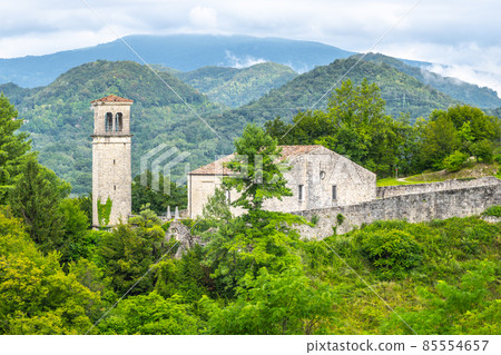 Belltower of St Peters Church on Ragogna Castle 85554657