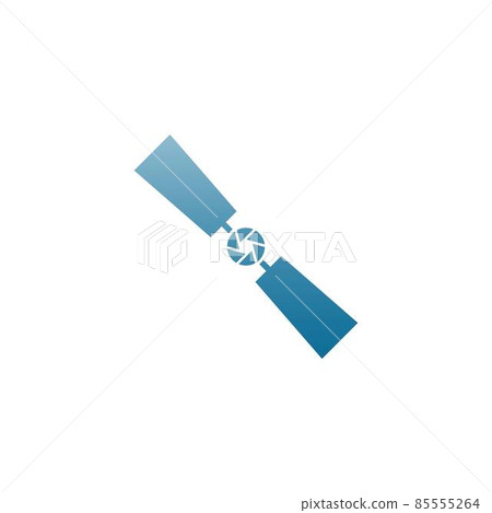 Satellite icon logo design template illustration Satellite icon logo design template illustration 85555264