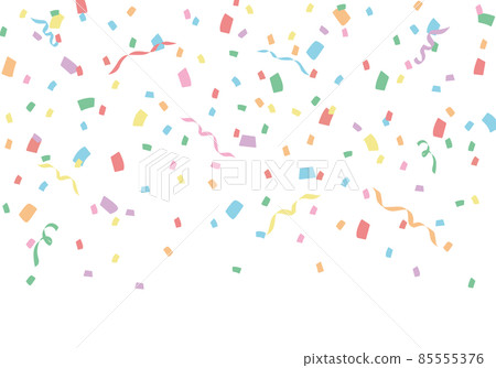 柔和的彩色紙屑背景材料 柔和的彩色紙屑背景材料 85555376