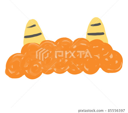 Demon headgear to cover the photo Orange Demon headgear to cover the photo Orange 85556397
