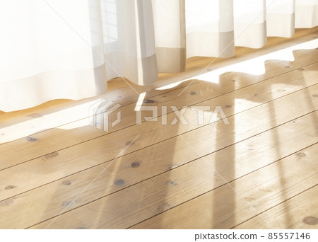 Light Leaking from Curtains-Solid Wood Floor 85557146