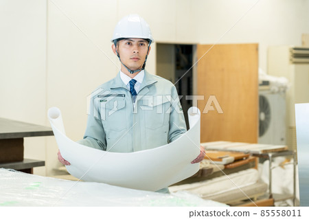 商業建築建設房地產商人男子 85558011