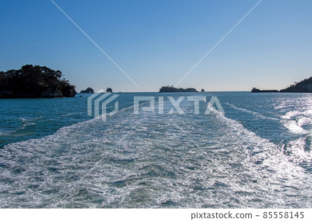日本三景松島松島灣海島遊船入島石濱水道 日本三景松島松島灣海島遊船入島石濱水道 85558145