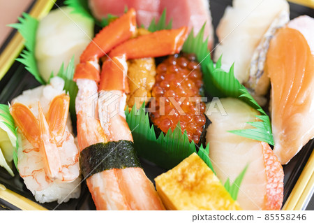 A little luxurious sushi lunch A little luxurious sushi lunch 85558246