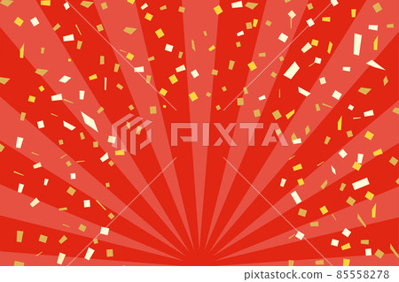 在紅色的旭日五彩紙屑下 在紅色的旭日五彩紙屑下 85558278