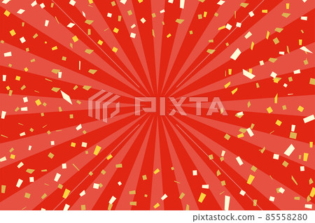 Red sunburst confetti center Red sunburst confetti center 85558280