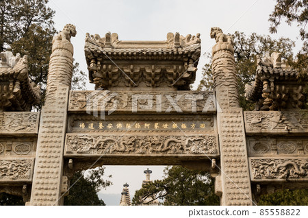 Temple of Azure Clouds (Biyun Temple) in Fragrant Hills Park in Beijing, China Temple of Azure Clouds (Biyun Temple) in Fragrant Hills Park in Beijing, China 85558822