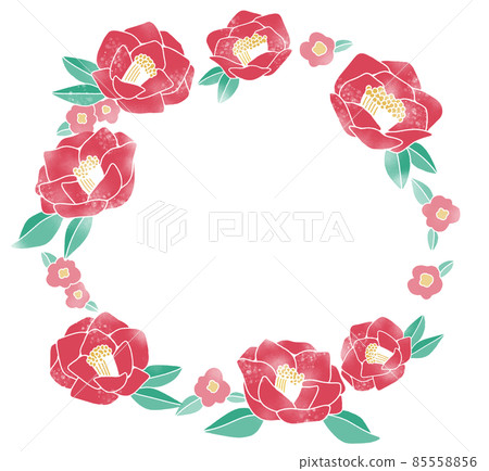 Rose flower frame Rose flower frame 85558856