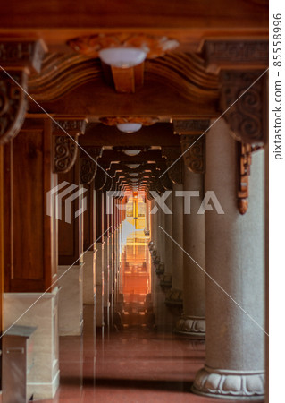 Historic Jingan Buddhist Temple in Shanghai, China 85558996