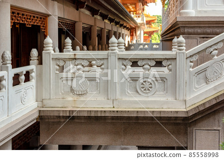 Historic Jingan Buddhist Temple in Shanghai, China 85558998