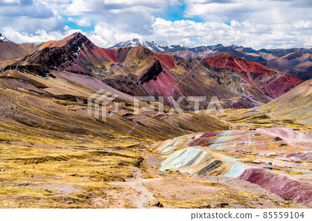 Vinicunca Rainbow Mountain in Peru Vinicunca Rainbow Mountain in Peru 85559104