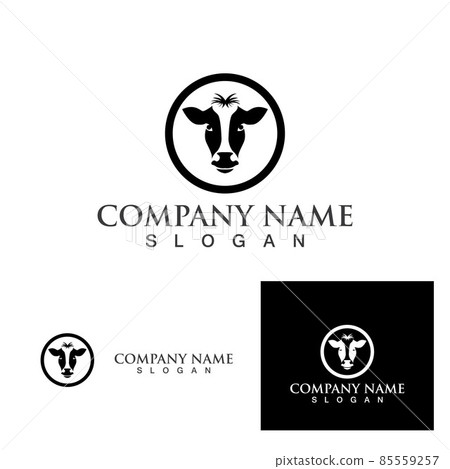 Cow Logo Template vector icon 85559257