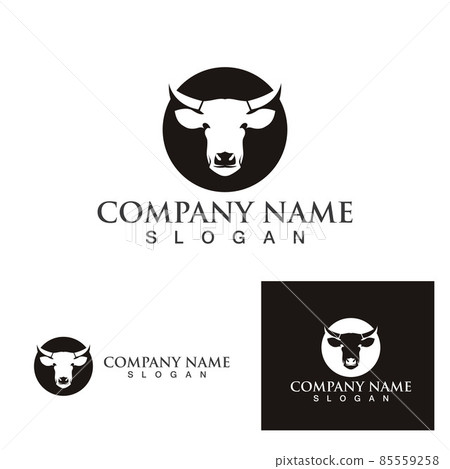 Cow Logo Template vector icon 85559258