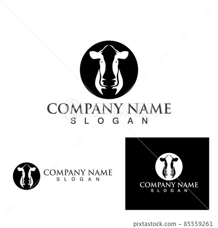 Cow Logo Template vector icon Cow Logo Template vector icon 85559261