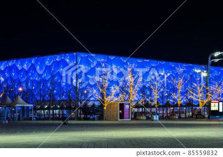 Beijing National Aquatics Center (Water Cube) in Beijing Olympic Park, China Beijing National Aquatics Center (Water Cube) in Beijing Olympic Park, China 85559832