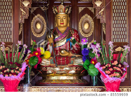Statue of Buddha at the Eight Great Temples Buddhist complex in Beijing, China Statue of Buddha at the Eight Great Temples Buddhist complex in Beijing, China 85559939