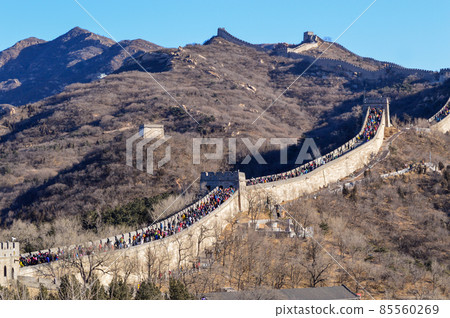 Badaling section of the Great Wall of China near Beijing 85560269