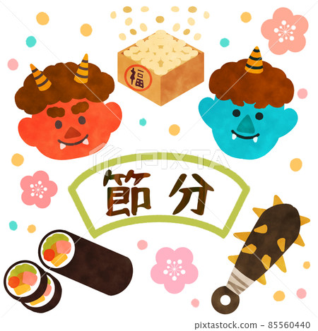 Setsubun illustration material 85560440