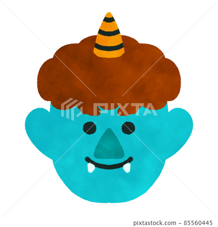Blue demon illustration material 85560445