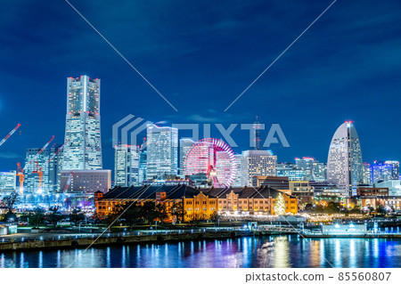神奈川縣橫濱市港未來夜景 85560807